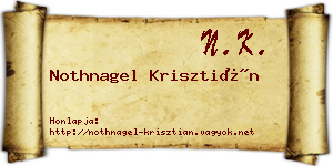 Nothnagel Krisztián névjegykártya