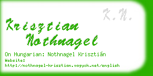krisztian nothnagel business card